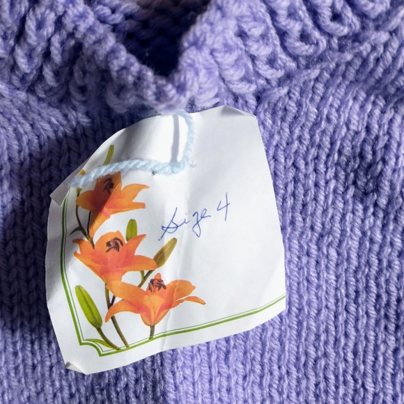 Sweaters,children's,size 4 USA. Handmade. Both for one low price. Shipping extra - Picture 5 of 6